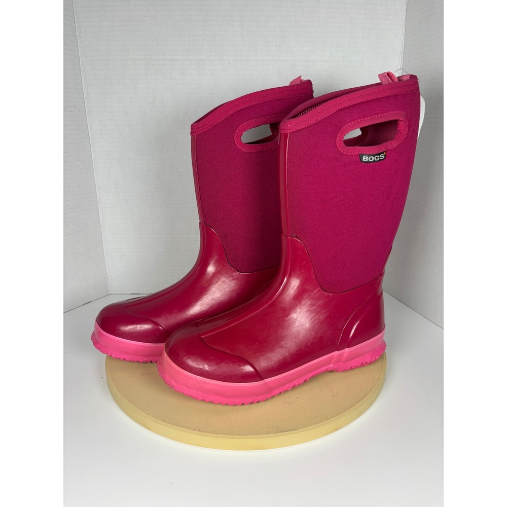 Bogs Kids Solid Classics Insulated Waterproof Boots Size 6